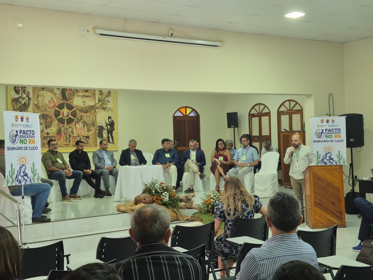 Momento de fala do Prof. Me. Alessandro Rolim de Araújo (Docente do IFRN campus Caicó)