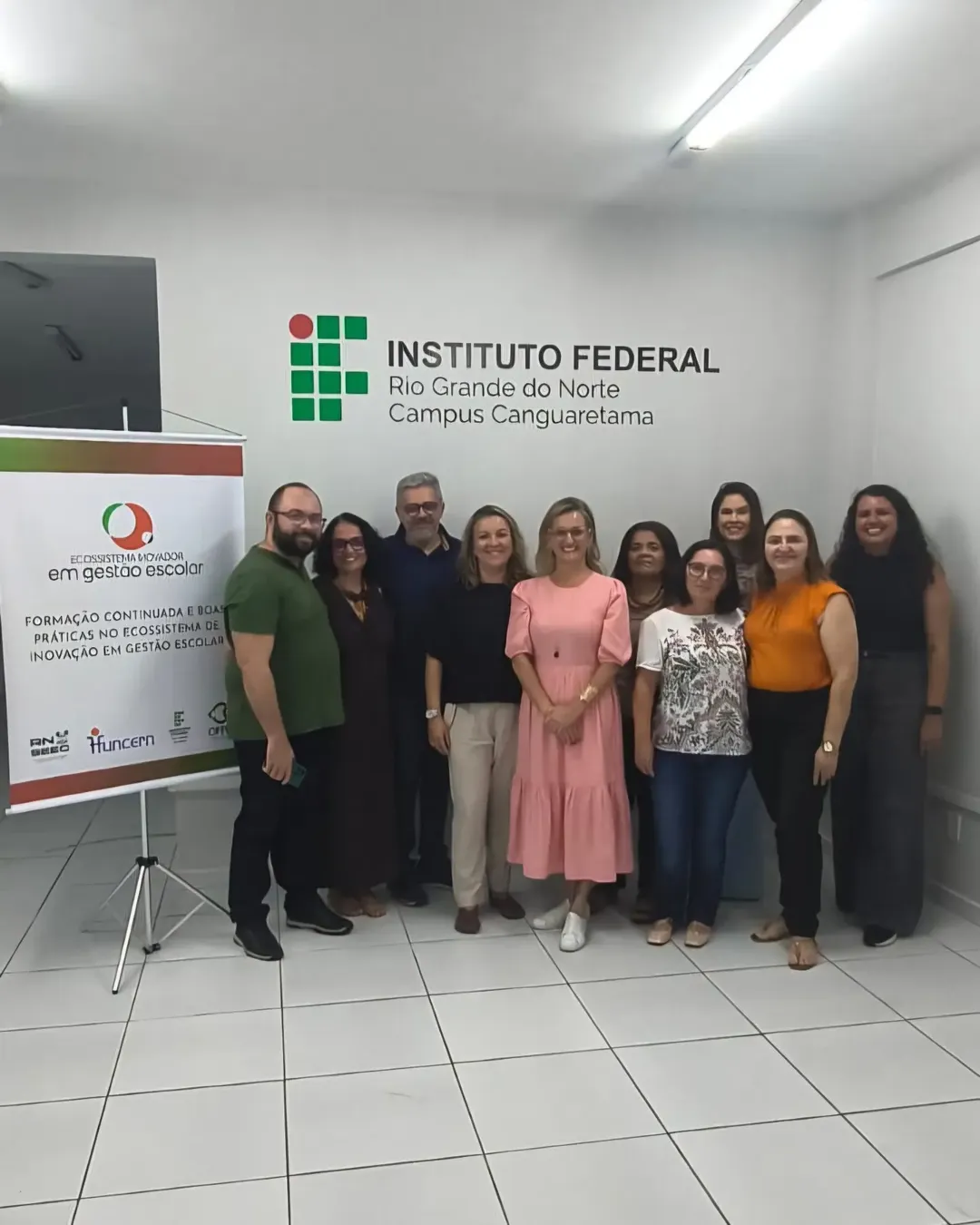 Participantes da reunião de planejamento do Ecossistema Inovador